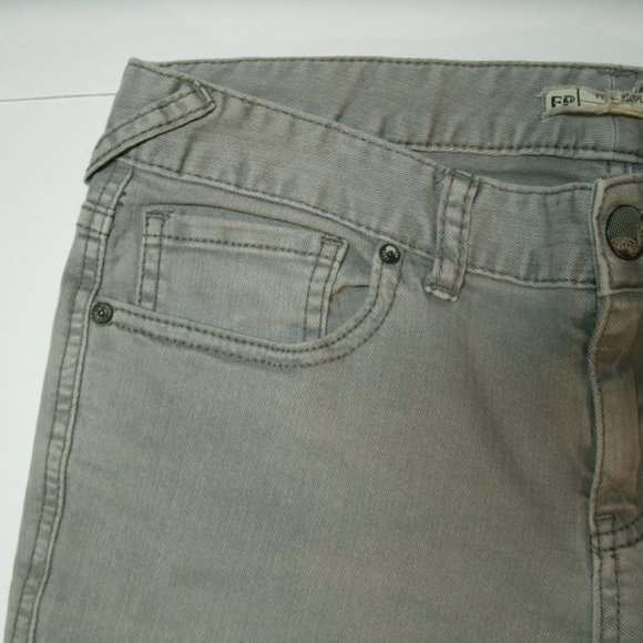Free People Jeans Skinny Gray High Waist Rise Size 28 - Picture 5 of 12